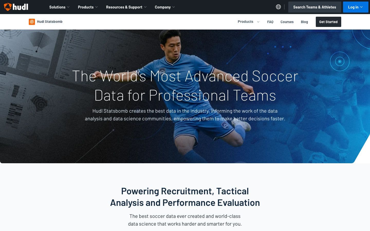 The StatsBomb homepage